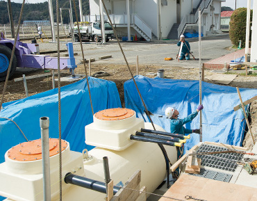 【4】基礎パーツ水平確認